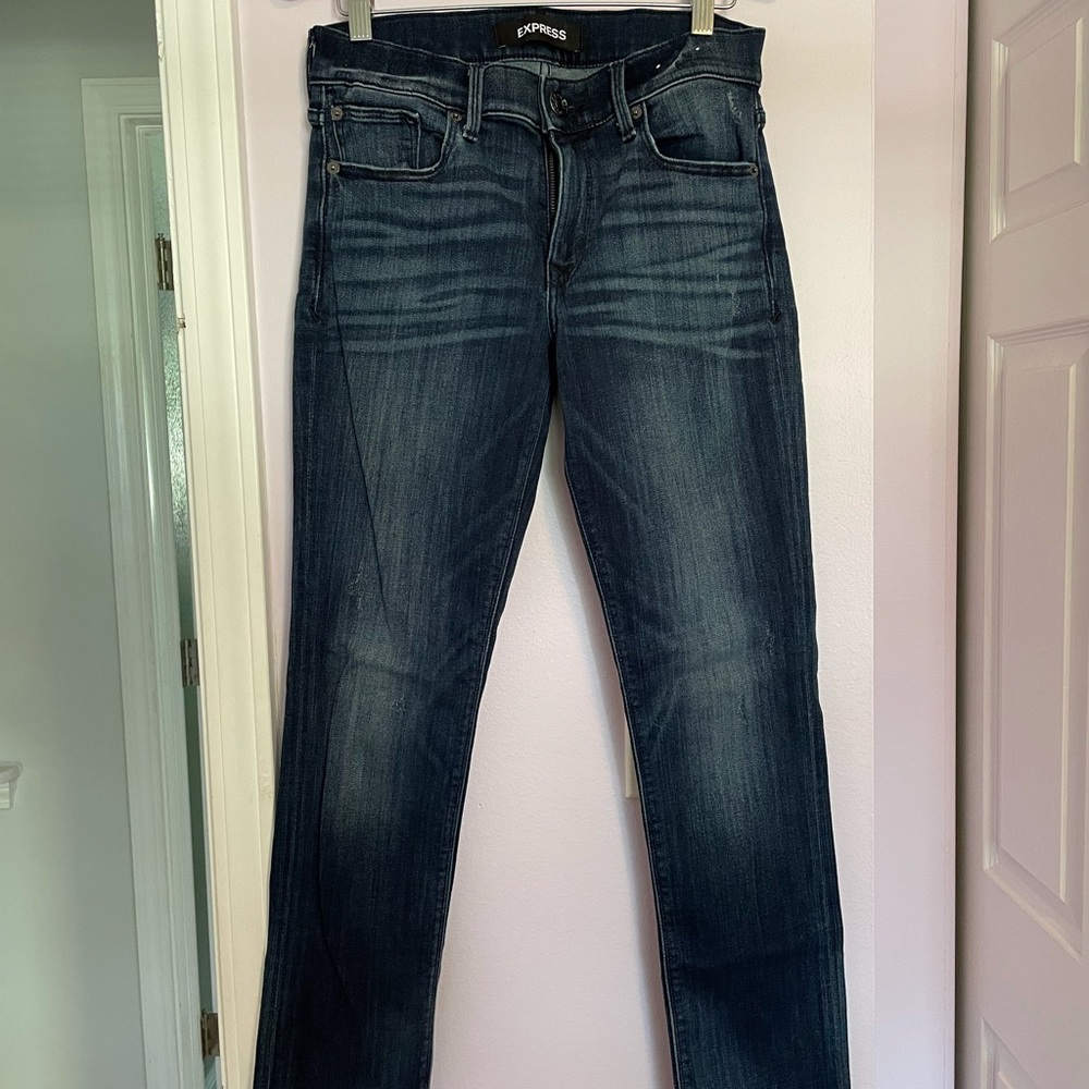 Express SZ 4 Cropped Skinny Jeans